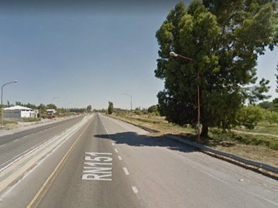 En Contralmirante Cordero: fatal accidente sobre ruta 151