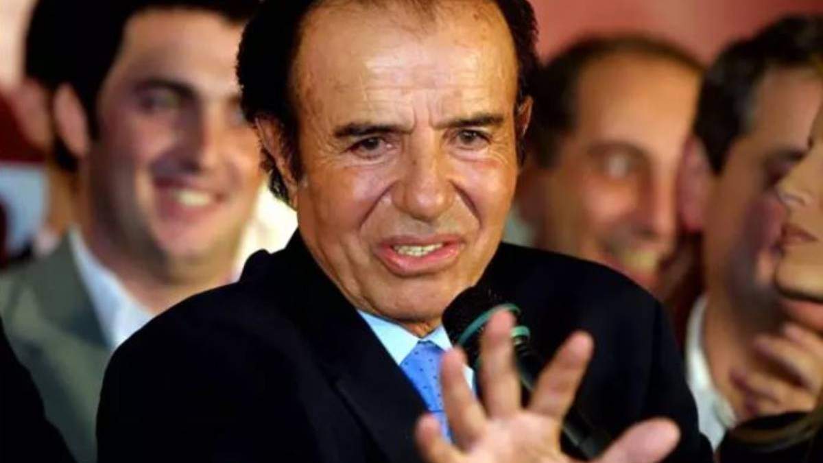 El ex presidente de Argentina Carlos Menem