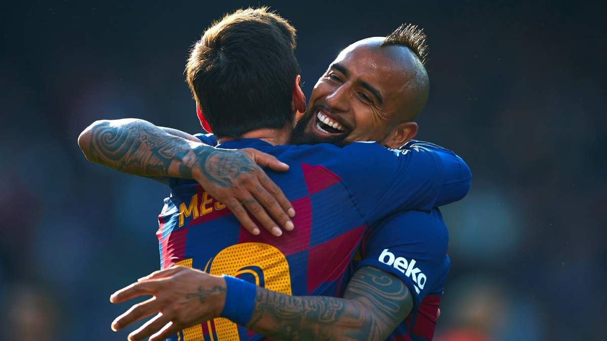 Messi y Vidal. Fuente (Instagram)