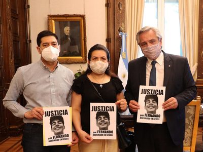 A casi un año de su fallecimiento, Alberto Fernández recibió a los padres de Fernando Báez Sosa