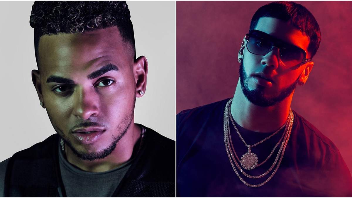 Ozuna y Anuel AA. Fuente: (Twitter)