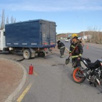 Está muy grave el motociclista que chocó contra un camión en la ruta 7