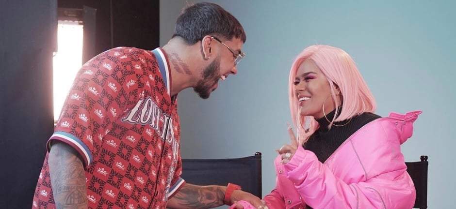 Anuel AA y Karol G. Fuente: (Instagram)