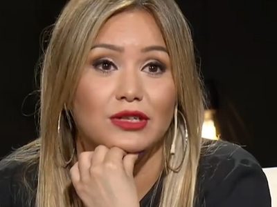 "Fuera de cámara": Karina La Princesita quiso apurar a Cachete Sierra y este la deschavó al aire