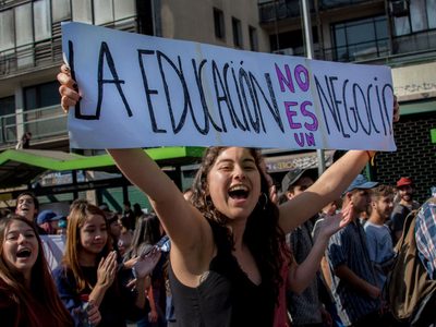 Duras protestas en Chile contra los exámenes de admisión universitaria