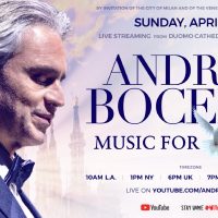 “Música por la esperanza”: la IMPERDIBLE iniciativa de Andrea Bocelli para este domingo de Pascuas