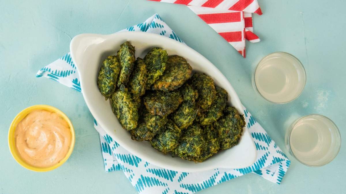 Buñuelos de espinaca. Fuente: (Instagram)