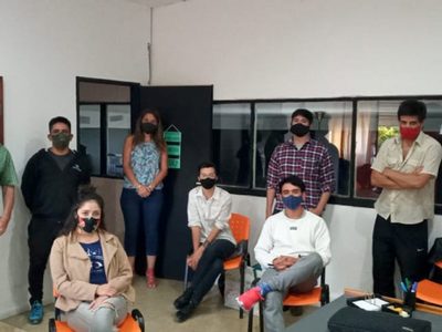 Muralistas de Zapala coordinaron acciones con el Ministerio de las Culturas