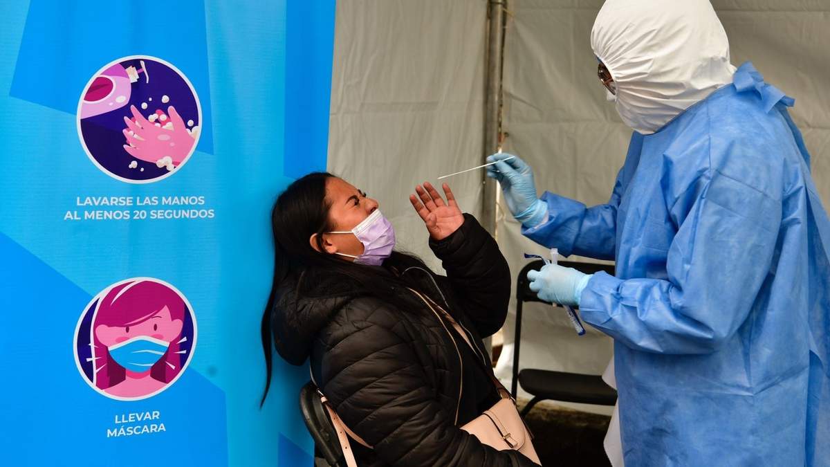 Toma de muestras para la prueba de coronavirus