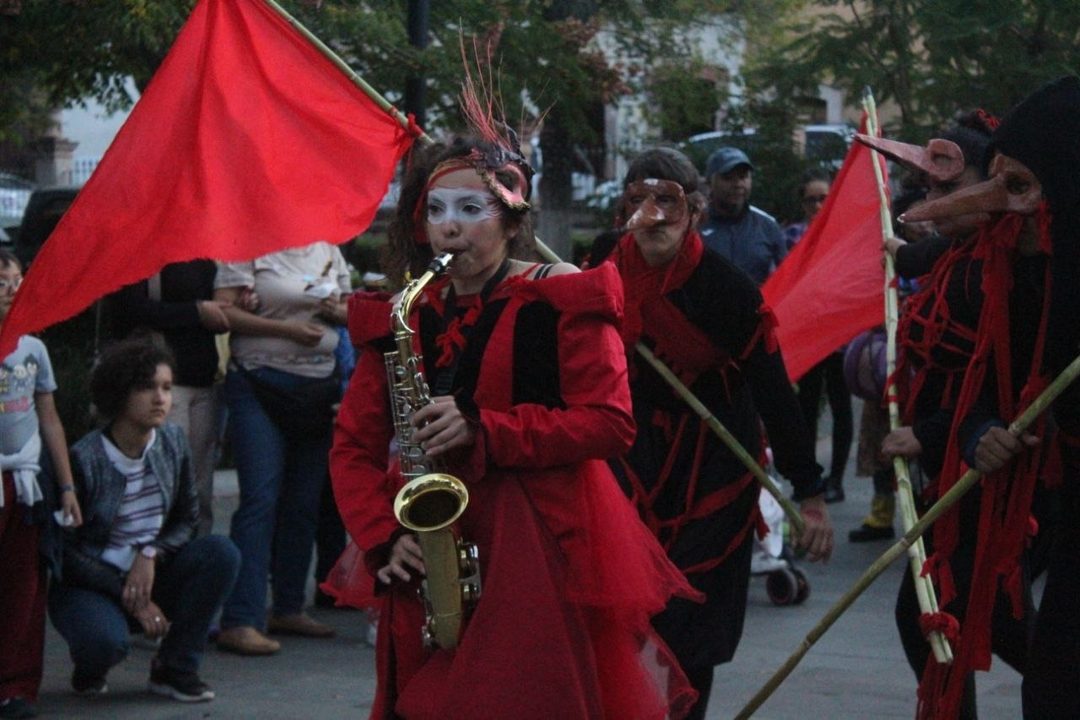 Saxofonista Ana Aldama. Foto Cortesía Instituto Zacatecano de Cultura