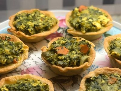 Canastitas con masa de tarta keto: la receta que rinde hasta 8 unidades y que te resolverá la cena