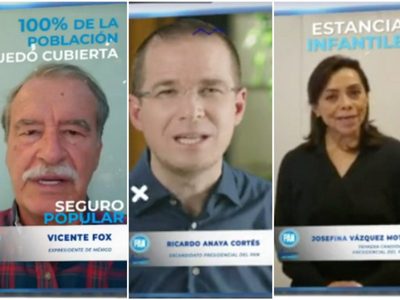 Desfile de panistas en su 81 aniversario: Fox, Anaya, Vázquez Mota... y críticas a la 4T