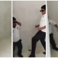Difunden video donde estudiante de CBTis en Oaxaca golpea a compañero de talla baja