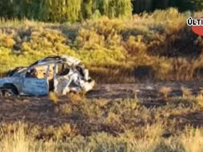 Una niña neuquina de 7 años murió en un vuelco sobre la Ruta 22 en Río Negro