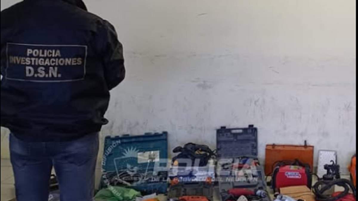 El allanamiento ocurrió en el barrio Loteo La Joya de Plottier. Fuente (Policía de Neuquén)