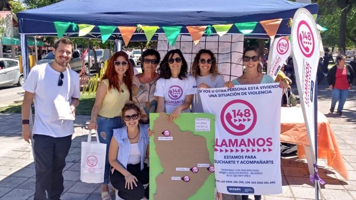 148, la línea de prevención. Fuente: Gobierno de Neuquén.