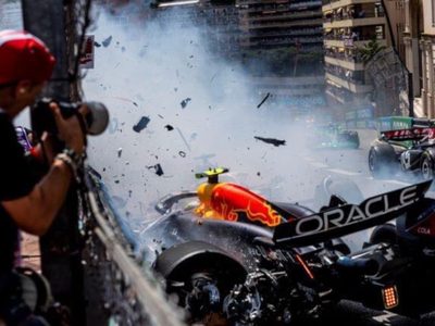 El impactante video de los fotógrafos que vivieron de cerca el accidente de Checo Pérez