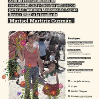 El IMSS ofrecerá disculpas por negligencia médica que causó la muerte a Marisol Martíriz en Chiapas