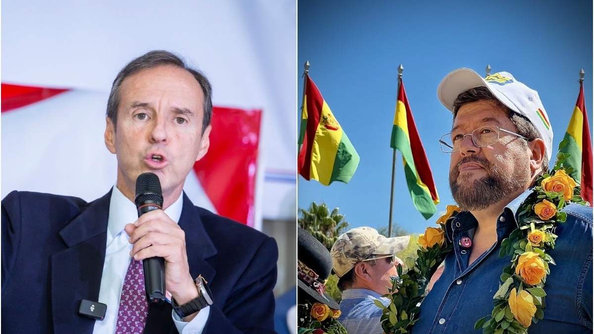 Jorge Quiroga y Samuel Doria Medina, contendientes a la presidencia de Bolivia