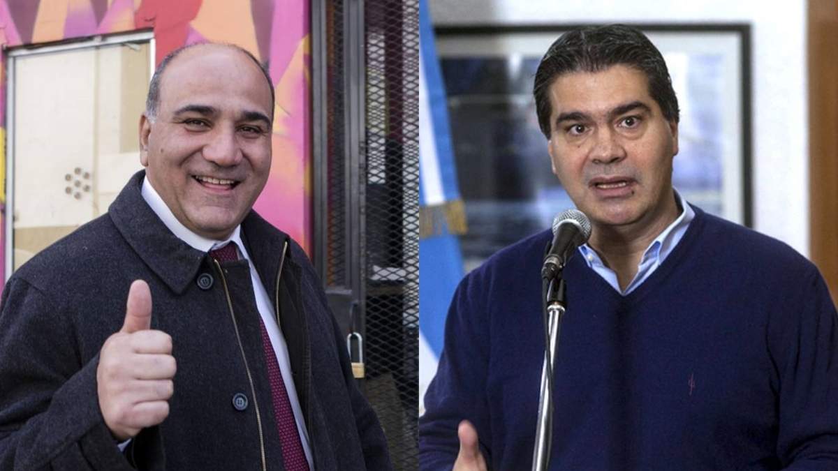 Los gobernadores de Tucumán y Chaco, Juan Manzur y Jorge Capitanich. Fuente: (Minuto Neuquén)