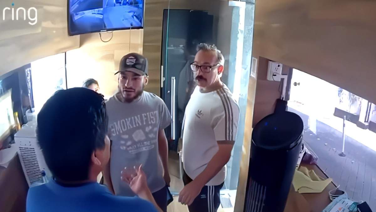 El agresor y el adulto mayor que lo acompañaba