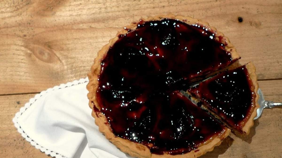 Tarta de peras al malbec. Fuente: (Instagram)
