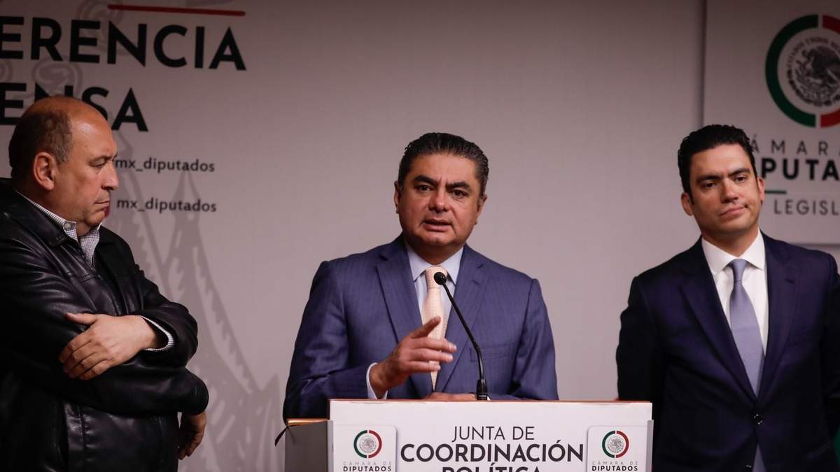 Coordinadores del PRI,PAN y PRD
