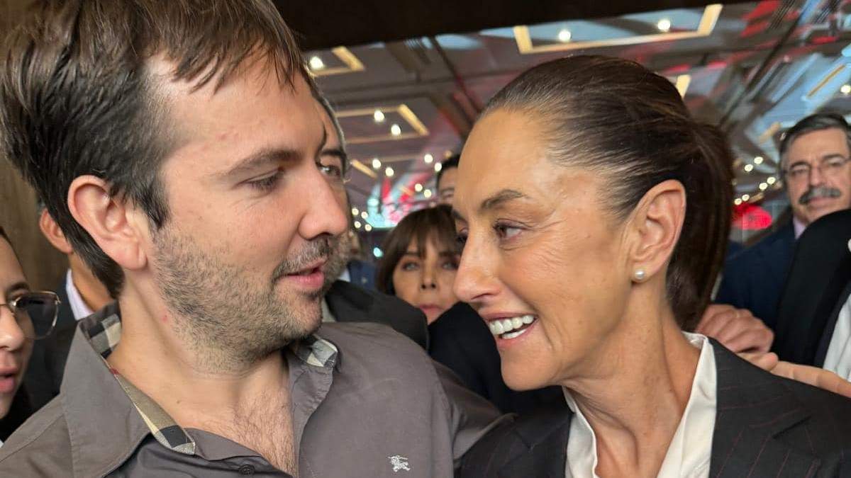 Gerardo Sánchez Zumaya y la entonces candidata a la presidencia, Claudia Sheinbaum