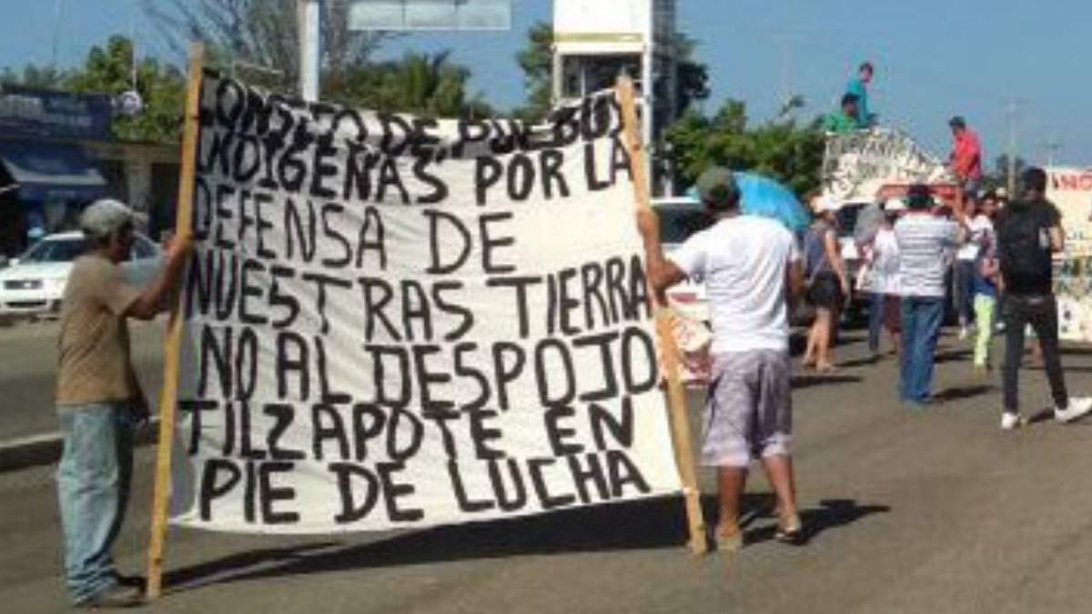 Protesta en Tilzapote