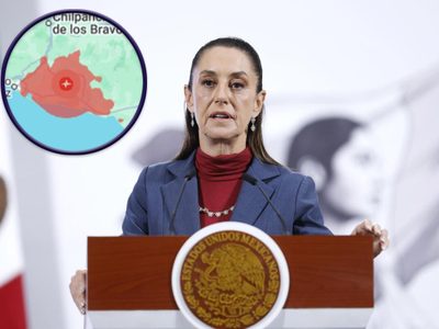 Fuerte sismo de 6.5 en México interrumpió una conferencia de la presidenta Claudia Sheinbaum