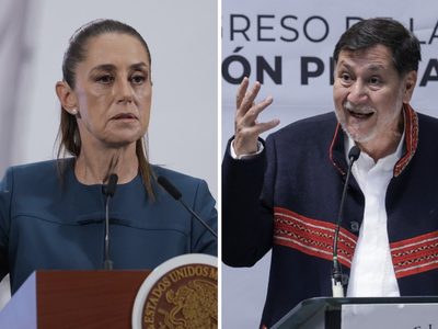 “No coincido para nada”: esto dijo Sheinbaum de las declaraciones de Noroña sobre fractura en la 4T