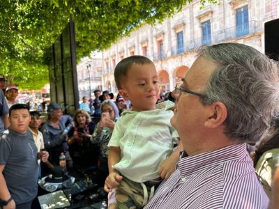 Ebrard ofrece combatir la inseguridad en Guanajuato con su "Plan Ángel"