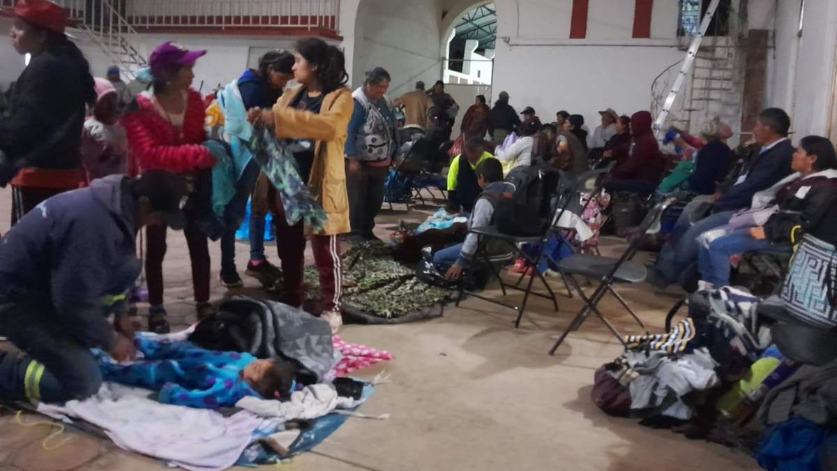 Familias de Yosondúa, Buenavista, Oaxaca, desplazadas por vecinos de Yolotepec, derivado de un conflicto agrario por mil 600 hectáreas de tierras