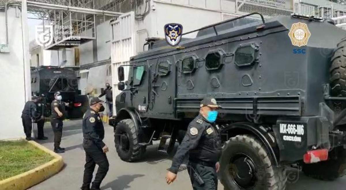 Fuerte operativo de seguridad en el traslado