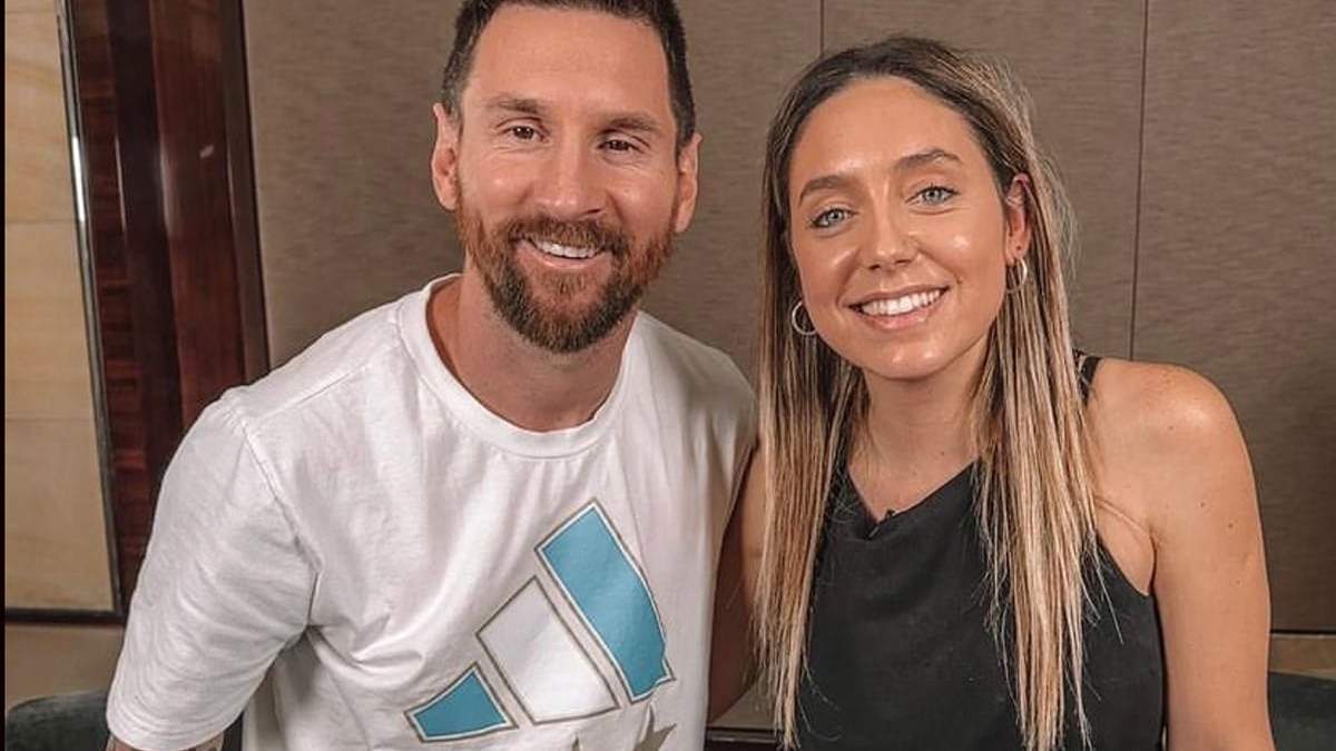 Lionel Messi y Sofía Martínez. Fuente: (Instagram)