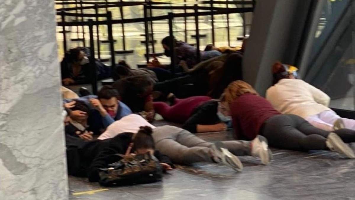 Por la balacera, personas en juzgados del TSJCDMX se tiraron al piso