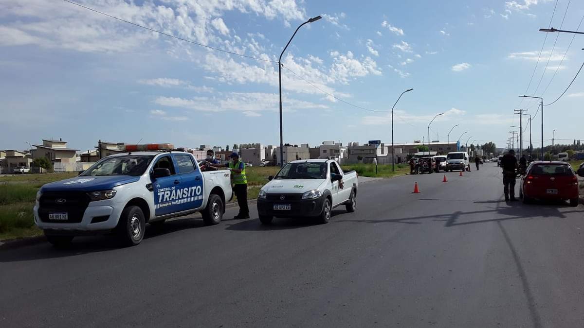 Controles en General Roca. Fuente: (Twitter)