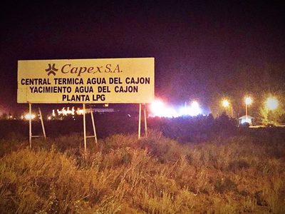 "En Capex": Explosión y fuego en Plottier. Mirá