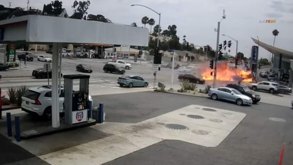 Accidente ocurrido en Los Ángeles
