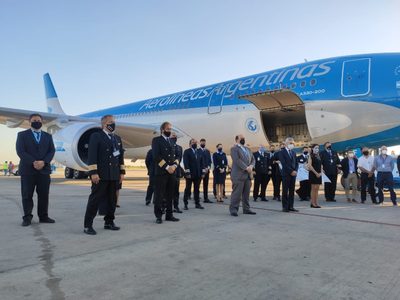 Los detalles del segundo vuelo de Aerolíneas Argentinas para traer más dosis de la vacuna rusa