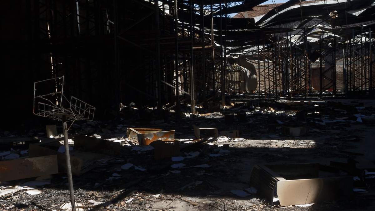 El galpón incendiado ahora puede ser demolido. Fuente (Emiliano Ortiz)
