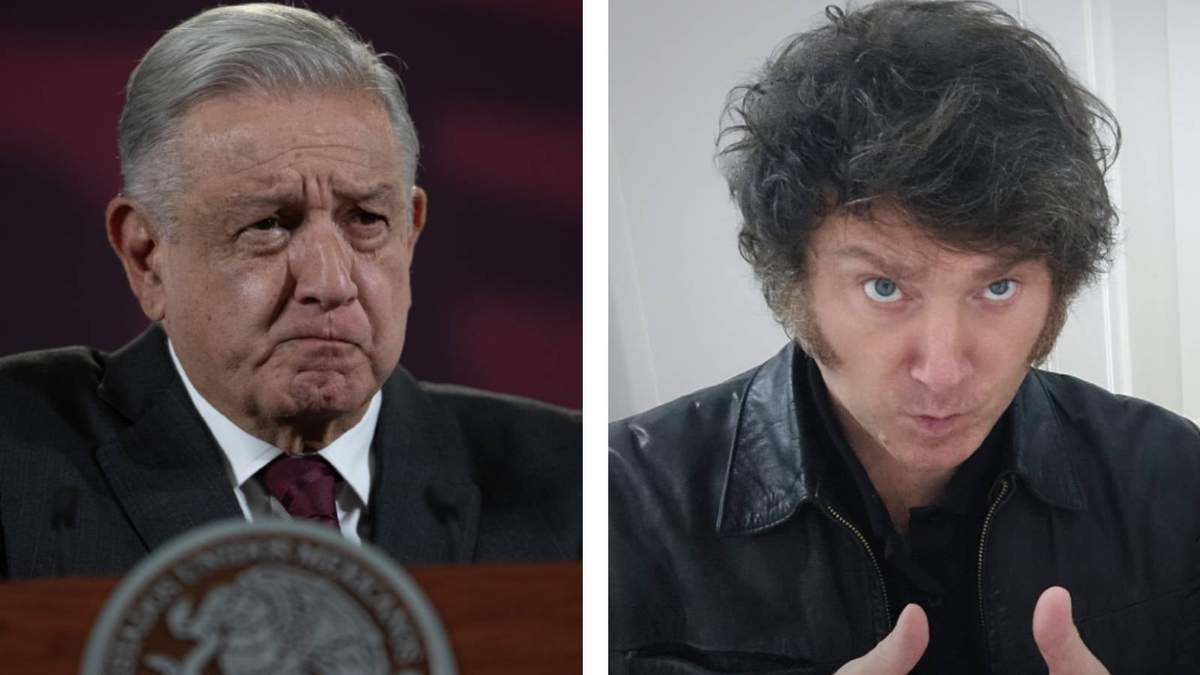 Los presidentes de México, Andrés Manuel López Obrador, y de Argentina, Javier Milei