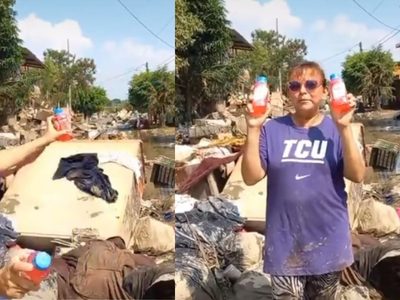 Damnificados en Veracruz critican apoyo de Rocío Nahle tras recibir solo sueros (VIDEO)