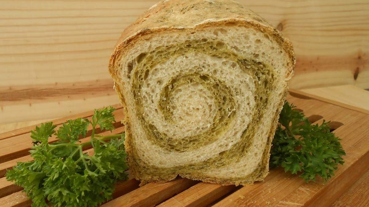 Pan de espinaca. Fuente: (Instagram)