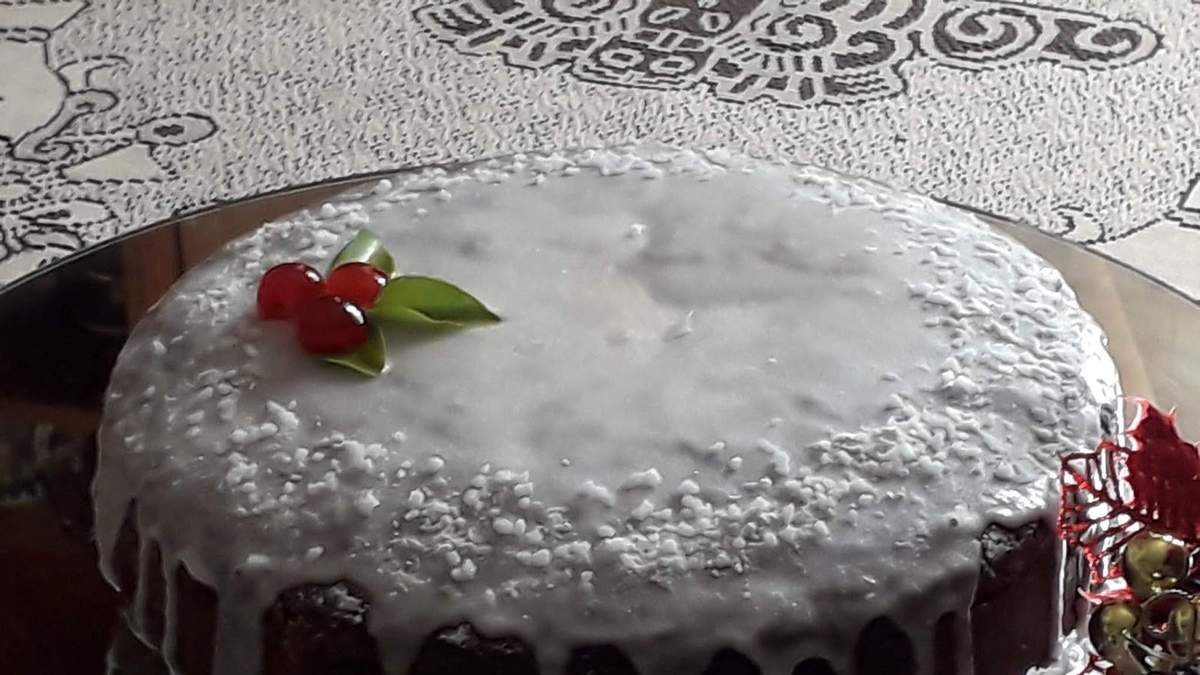 Torta navideña. Fuente: (X)