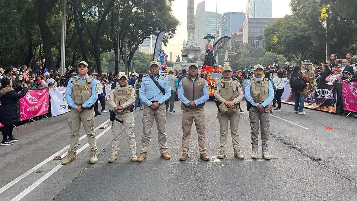 Elementos de la SSC en Día de Muertos