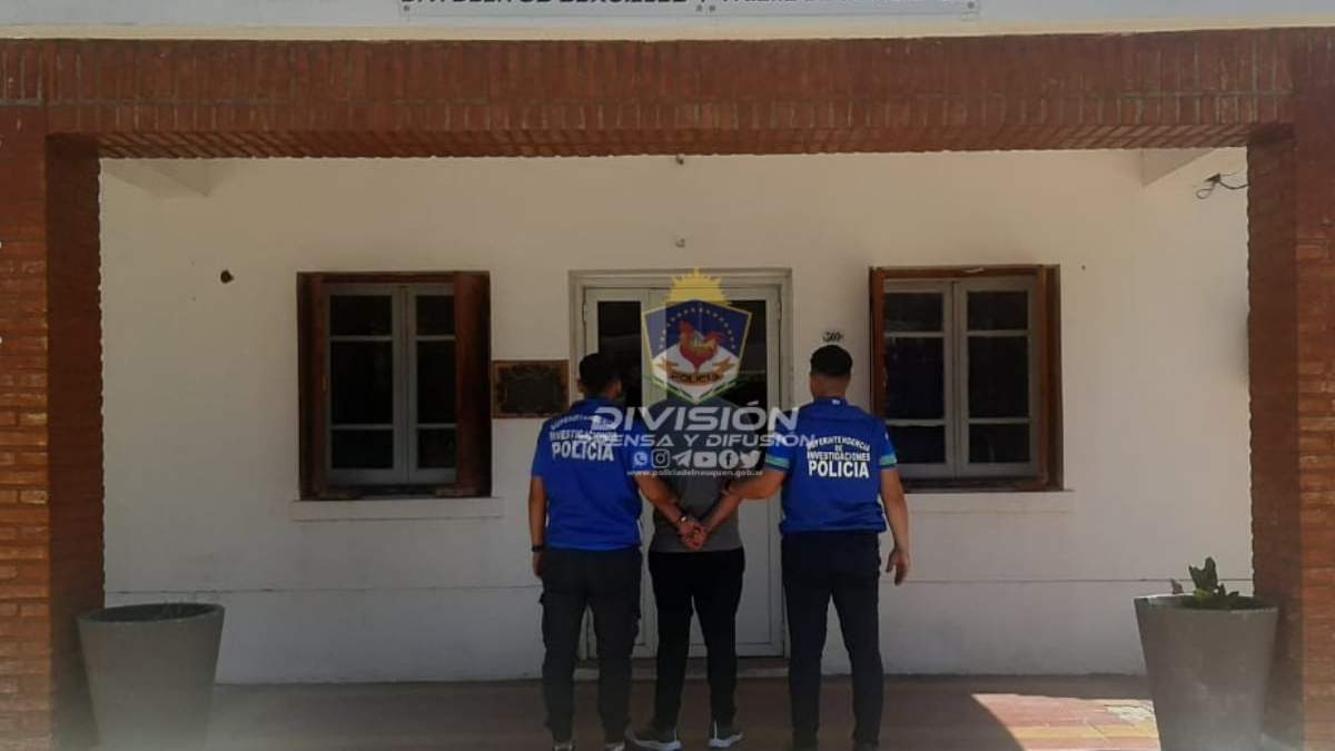 El detenido se presentó en la Unidad Fiscal de Homicidios. Fuente:(Policía de Neuquén)