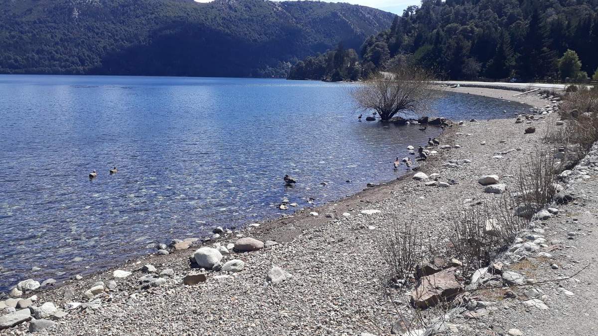Lago Gutiérrez en Bariloche. Fuente: (Twitter)