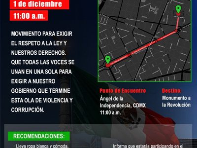 Los LeBarón y Margarita Zavala se suman a la marcha antiAMLO el 1 de diciembre