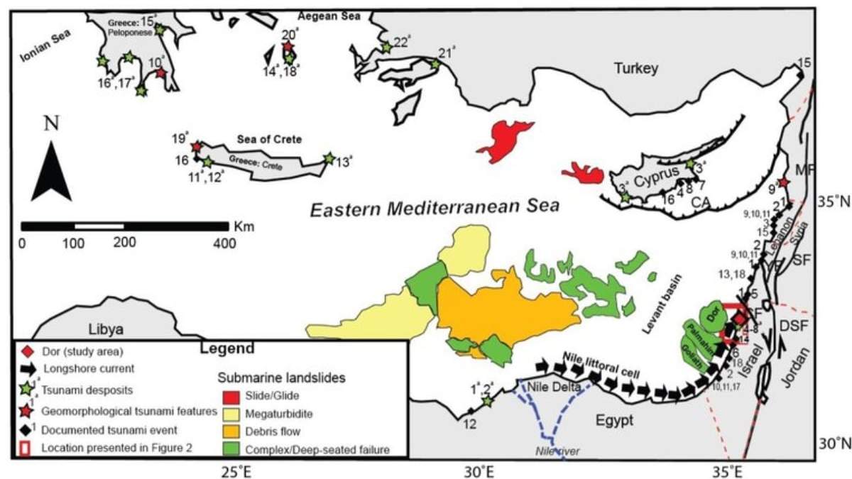 Reconstrucción geológica en el Mediterráneo Oriental para el estudio